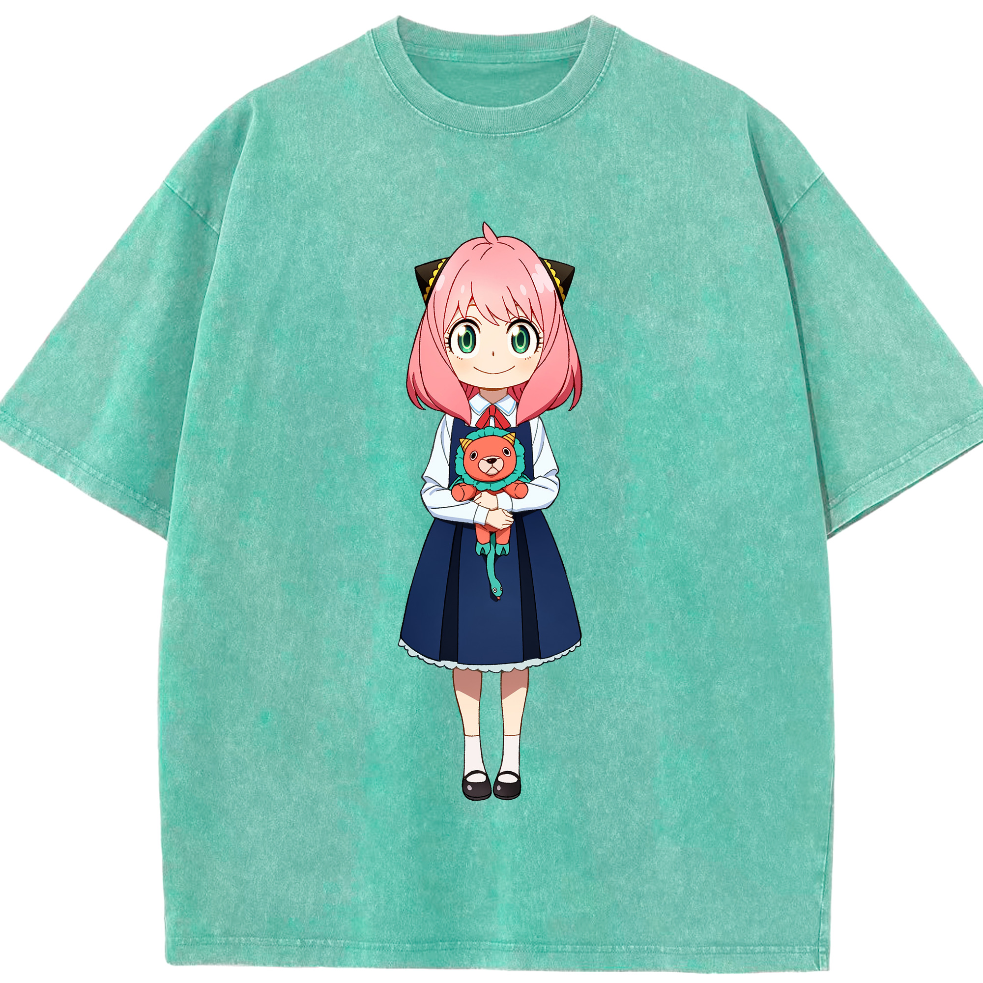 （画像用） SPY×FAMILY间谍家家酒 綿100% ヴィンテージ風 半袖Tシャツ（フロントプリント）